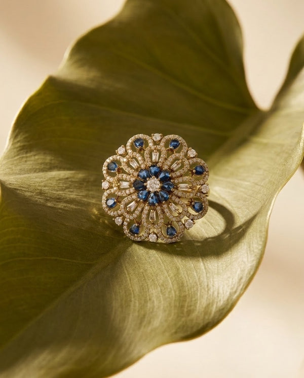 Gold-Plated Zirconia Ring
